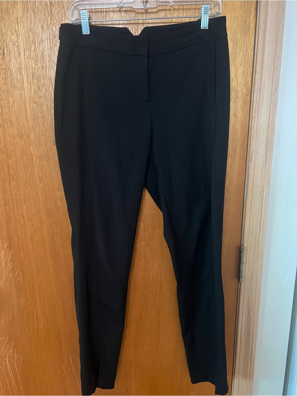 BCBGMaxAzria Black Pleated Tapered Trousers